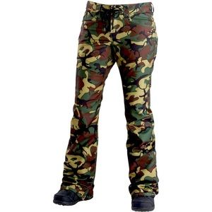 Airblaster camo women’s snow board ski pant L